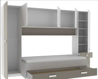 Dormitorio juvenil completo Armario+cama+cajón