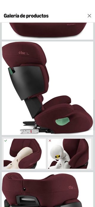 Silla coche Cybex Solution X-fix roja