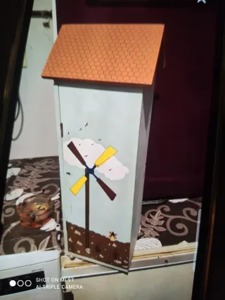 Caja de madera decorada