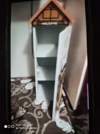 Caja de madera decorada