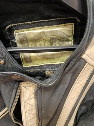 Cazadora Cuero Vintage Talla XL