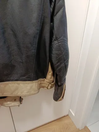 Cazadora Cuero Vintage Talla XL