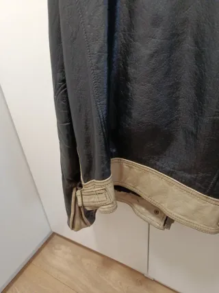 Cazadora Cuero Vintage Talla XL