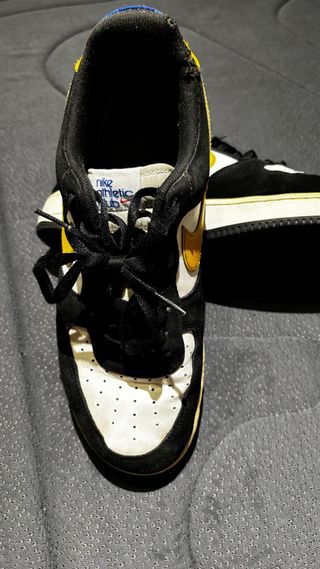 Nike Air Force 1 Zapatillas Negras Blancas Amarill