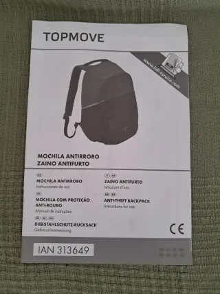 Mochila Antirrobo Mujer Gris y Rosa