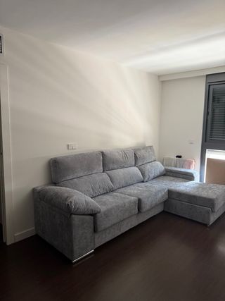 Sofá Chaiselongue Gris 3 Plazas