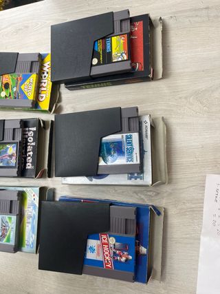 6 Giochi NES in Scatola (Tennis, Hockey su Ghiaccio, ecc.)