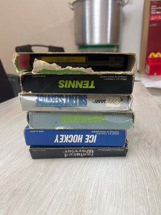 6 Giochi NES in Scatola (Tennis, Hockey su Ghiaccio, ecc.)