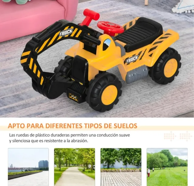 Excavadora de juguete para niños