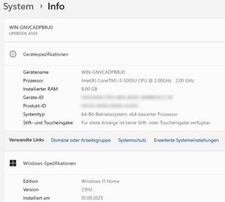 Portátil Fujitsu Windows 11 Laptop
