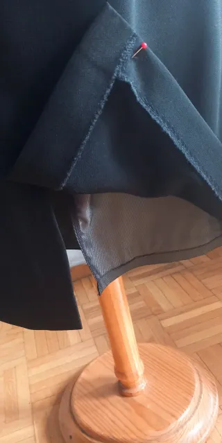 Traje de chaqueta mujer negro y dorado