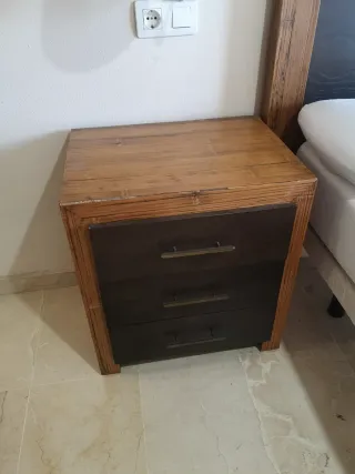 Dormitorio completo madera maciza y bambú