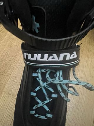 Patines en línea negros y turquesa Talla 41