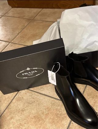 Stivaletti Prada Neri Tg 42.5 Nuovi