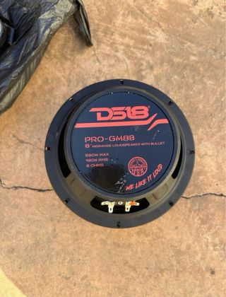 Altavoces DS18 Negro y Rojo