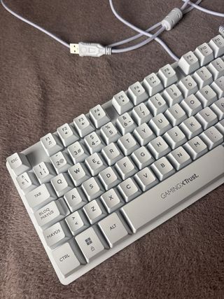 Teclado Gaming XTrust Blanco USB