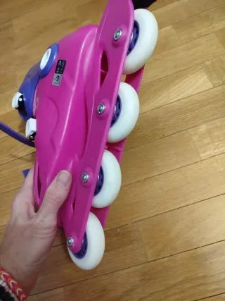 Patines Oxelo rosas y morados talla 34-36 ajustabl