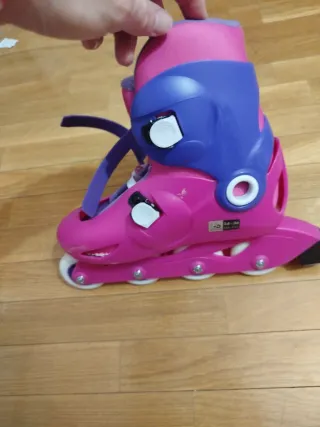 Patines Oxelo rosas y morados talla 34-36 ajustabl
