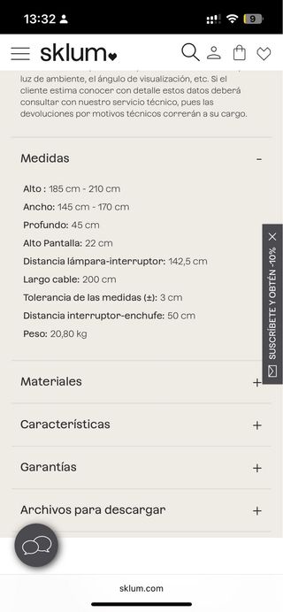 Lámpara de pie beige y marrón