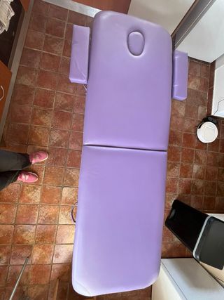 Camilla plegable dos cuerpos para masaje