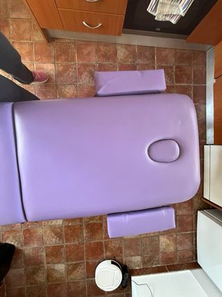 Camilla plegable dos cuerpos para masaje