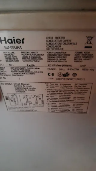 Congelador Haier 66L
