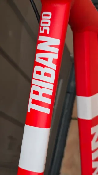 Bicicleta de carretera B'TWIN Roja