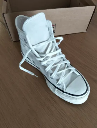 Zapatillas Converse All Star Grises Blancas