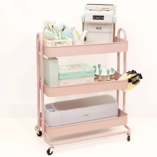Carrito organizador Craftelier rosa