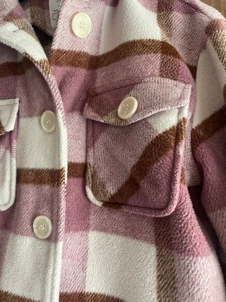 Camisa cuadros rosa y marrón Primark