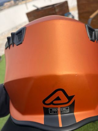 Casco Moto Abierto Acerbis Jet Aria Naranja
