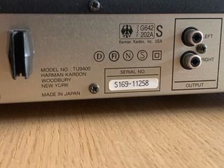 Harman Kardon TU9400 Sintonizador Estéreo AM/FM