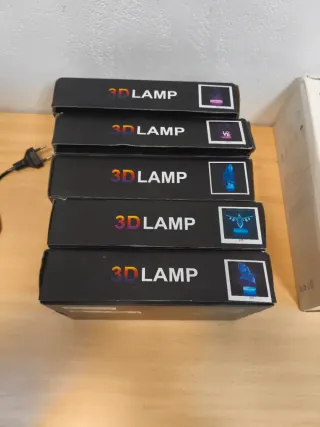 Lámpara Ilusión Óptica 3D Gorila o Multicolor