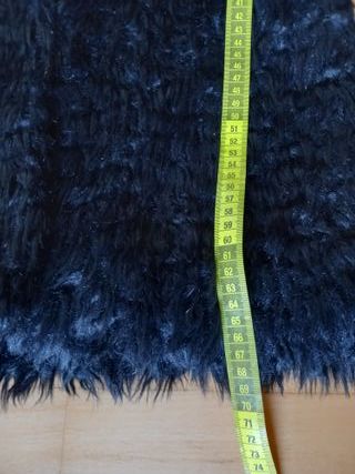 Abrigo pelo negro Mango Talla XS