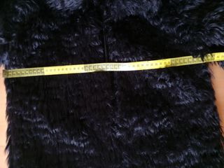 Abrigo pelo negro Mango Talla XS