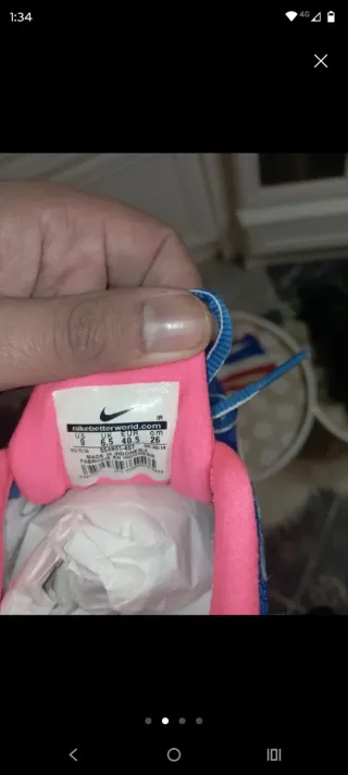 Zapatillas Nike Azules y Rosas