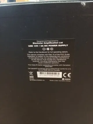 Amplificador Blackstar Negro