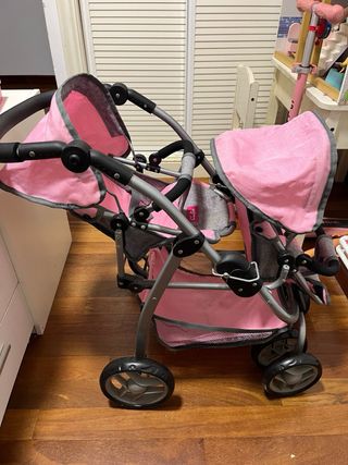 Silla Gemelar Mimittos Juguettos Rosa