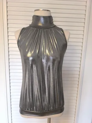 Top metalizado cuello alto Trucco T.38