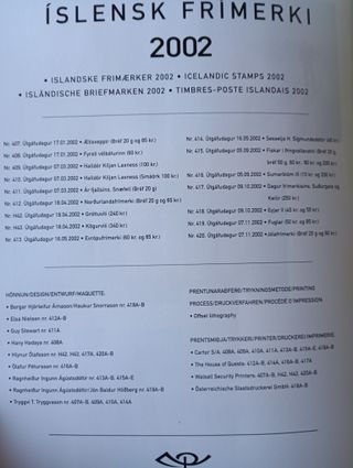 Sellos Islandia 2002