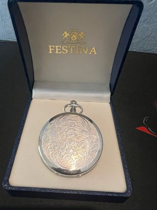 Reloj Festina Plateado Grabado