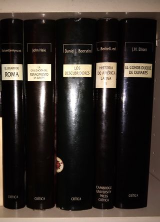 Libros de Historia. Editorial Crítica