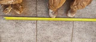 Figuras de piedra artificial pareja de abuelos