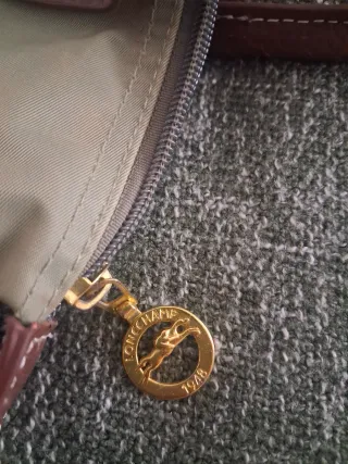 Bolso pequeño marrón y verde Longchtemp