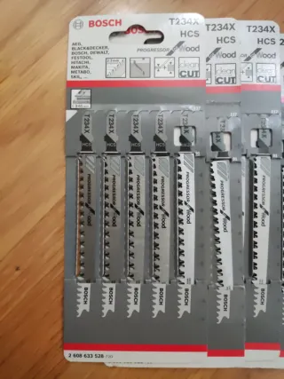 Hojas Sierra Caladora Bosch T234X HCS (5 uds)