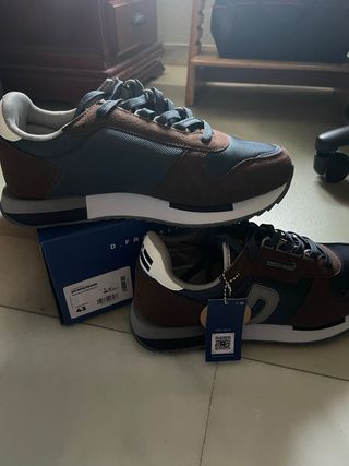 Botines D.Franklin Marrones y Azules