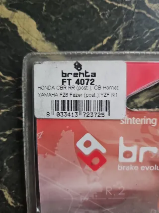 Pastillas Freno Moto Brenta FT 4072