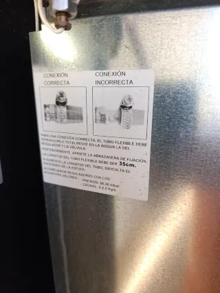 Estufa de gas catalítica negra