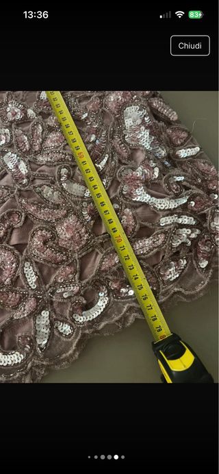 Abito prezioso con paillettes retail 130€