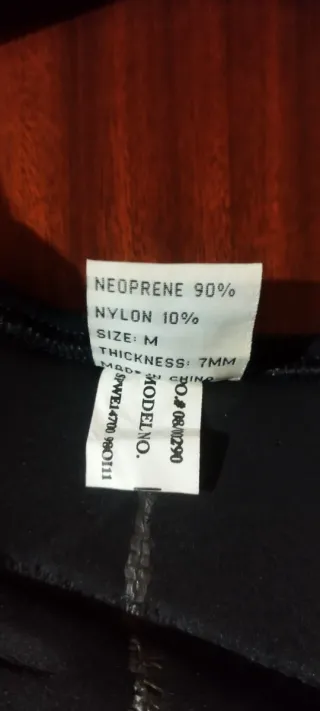 Neopreno buceo